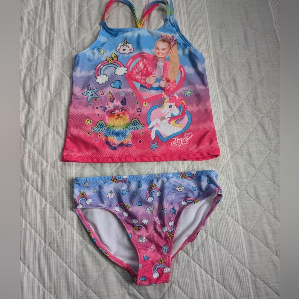 JOJO siwa girls two piece swimsuit size 7/8